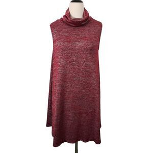 Walter Baker Tunic Dress Size Womens Medium Turtleneck Sleeveless Flowy Stretch